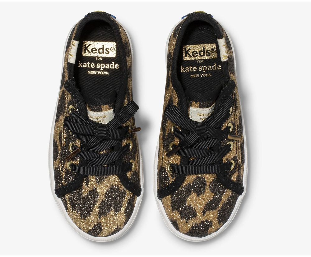 Tenis Keds Niña Leopardo - Kate Spade New York Kickstart Jr. Glitter Leopard - 5147-PSYRL